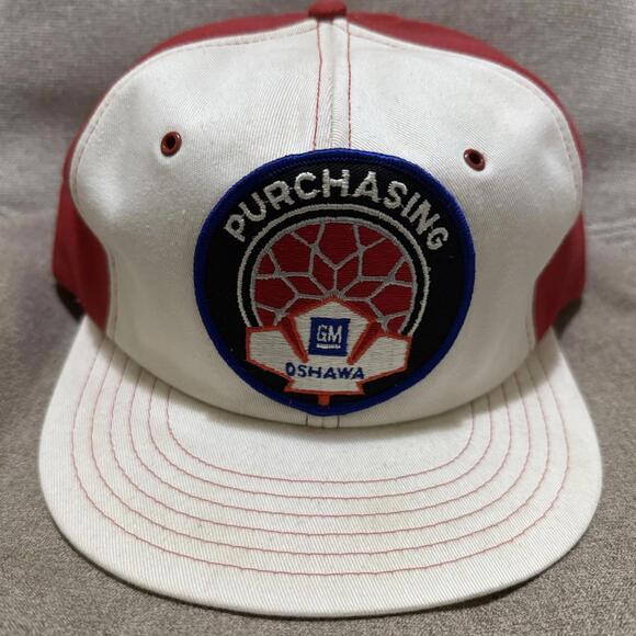 Other - Vintage 80s GM Oshawa Rope Snapback Trucker Hat Men’s